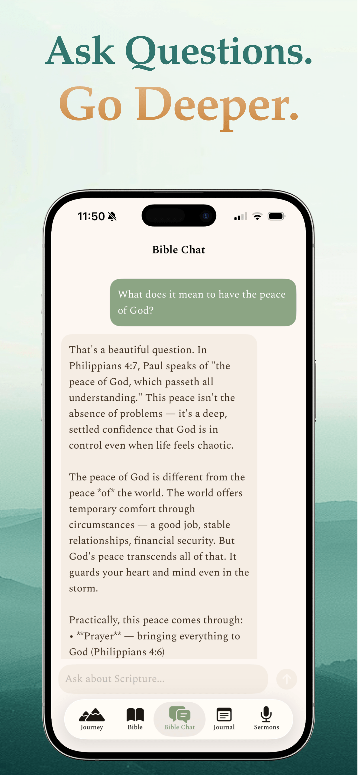 Ask Questions. Go Deeper.