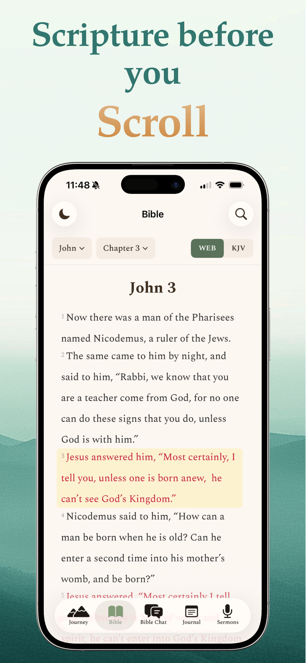 Scripture before you Scroll