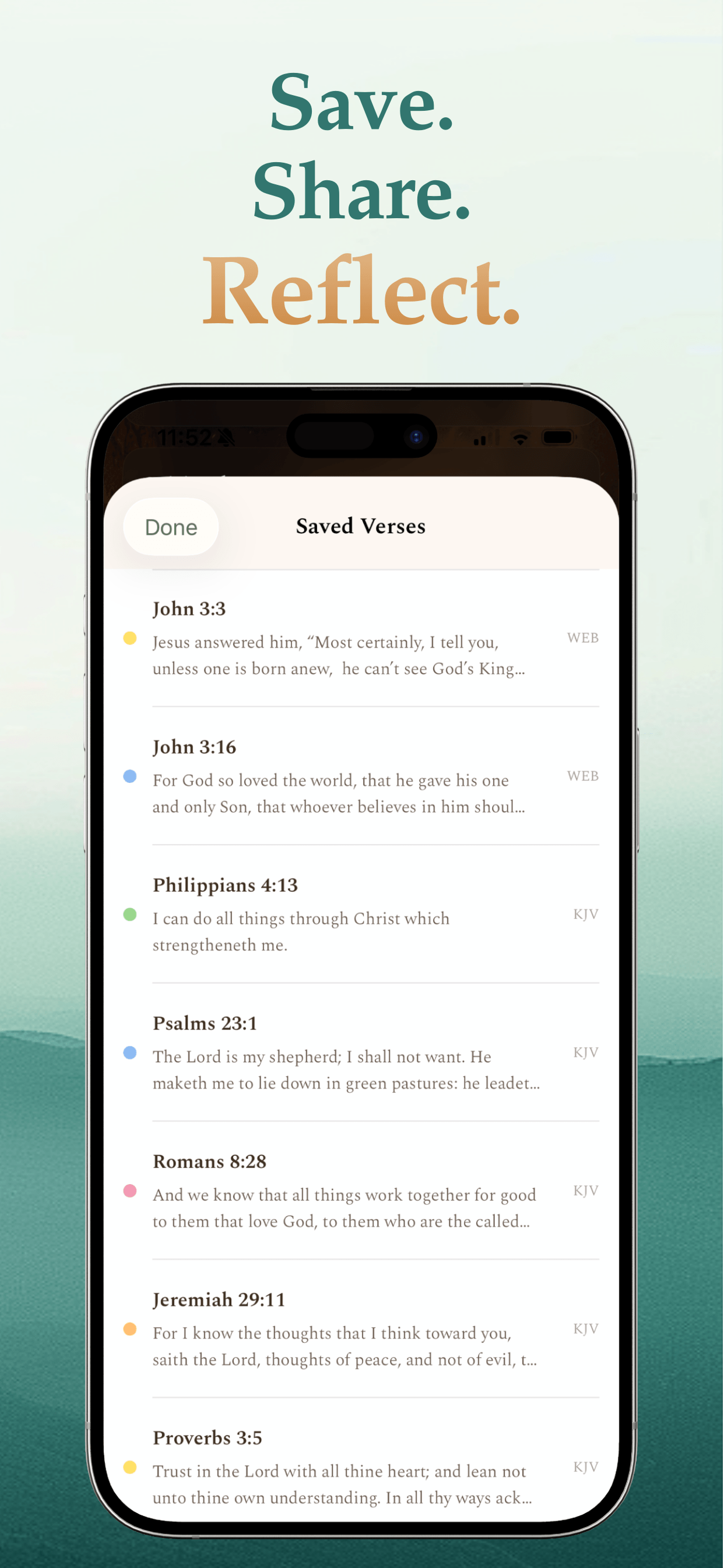 Save. Share. Reflect.